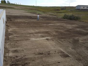 Dirt work. Grading. Topsoil. Foundation.