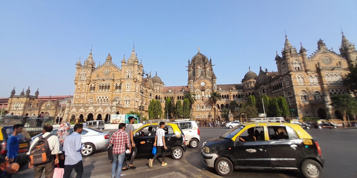 The iconic Former Victoria Terminus is Now official called CSMT is an UNESCO Heritage Site in Mumbai