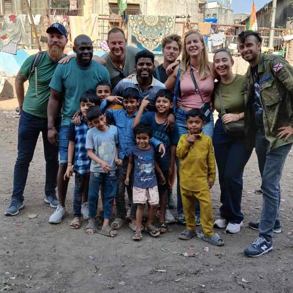 A wonderful group of visitor from Netherland on our Dharavi Slum tour