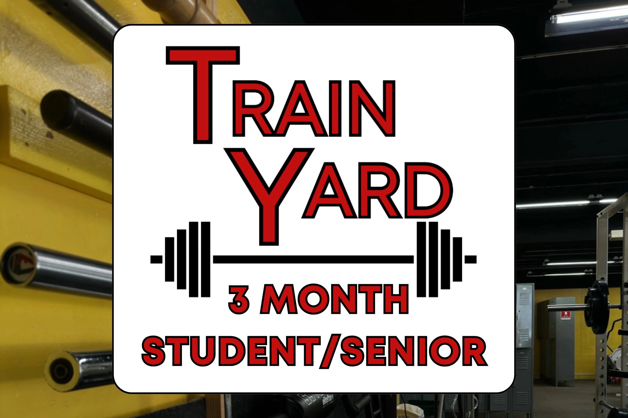 A 3-month gym membership for students and seniors in the Enola area.