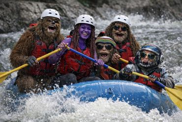 White water rafting in Brumley, MO, Earth System.