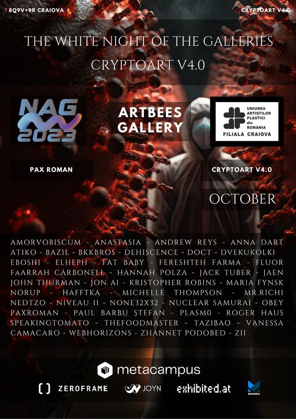 CRYPTOART V4.0 X The Union of Visual Artists of Romania x The White Night of The Galleries
