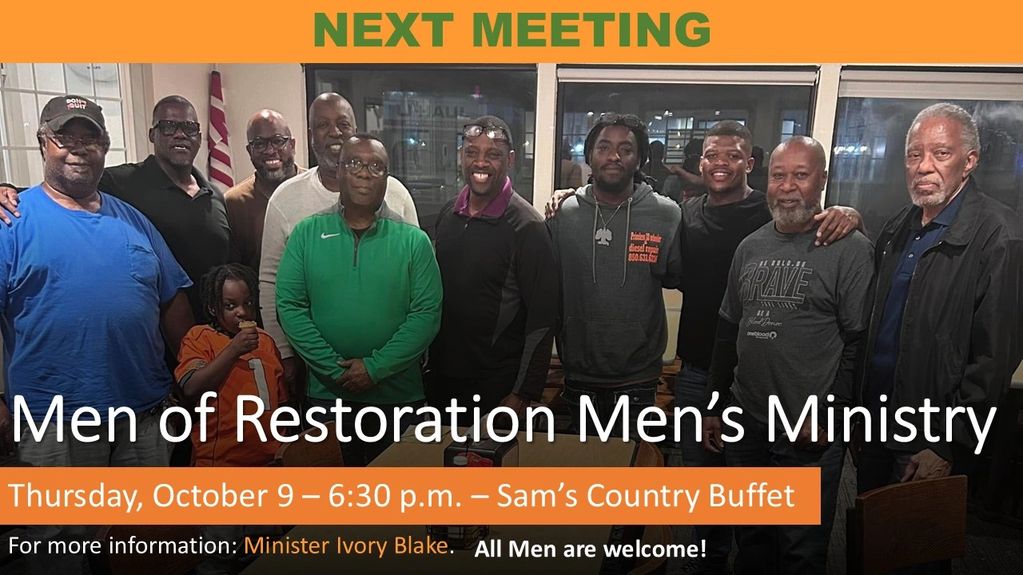 MEN OF RESTORATION MEN'S MINISTRY