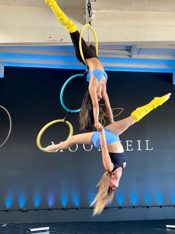 Lyra Ladder aerial workshop in San Diego