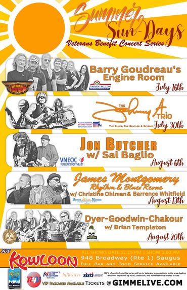 Barry Goudreau's Engine Room, Johnny A, Johnny A Trio, Kowloon, Summer Sundays