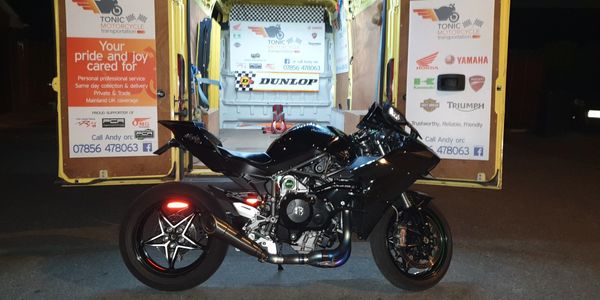 Kawasaki H2 delivered to Dudley using our Tonic Motorcycle Transportation same day service