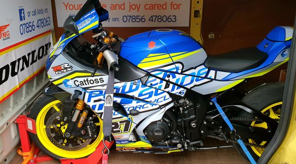 GSXR 1000. Transporting back from Sublime design. Bjorn Estment replica. Same day.