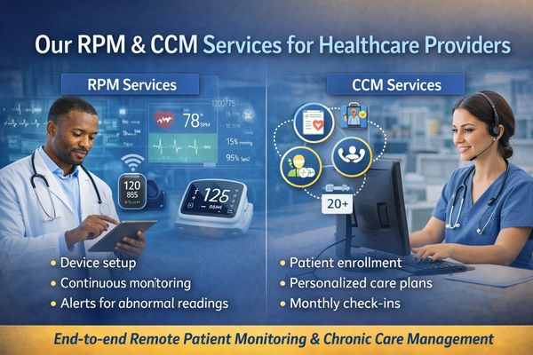 Our RPM & CCM Services for Healthcare Providers