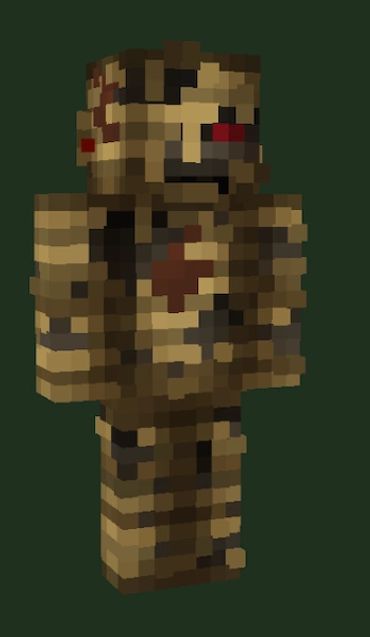 "OG MUMMY" UTK.IO #2 FREE CUSTOM MINECRAFT SKIN. A CLASSIC MUMMY MINECRAFT SKIN!  (FRONT VIEW)
