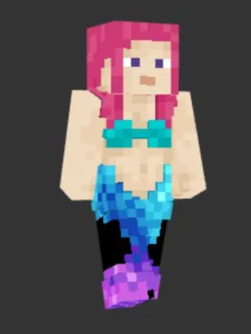Custom Minecraft Skin "MAXIUM MERMAID" from UTK.IO FREE SKIN FRIDAYS!