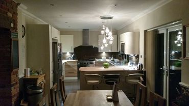 Kitchen re-decorated by a professional painter and decorator in Maidstone.