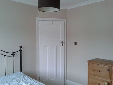 Guest bedroom painted by a professional painter and decorator in Maidstone.