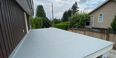 New Deckrite Vinyl decking installation in Vancouver BC. Vancouver Sundeck.