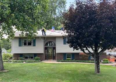A new roof replacement job in Cleveland.
