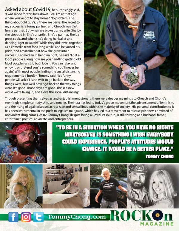 Rock On Magazine - In the Greenhouse with Tommy Chong Page 4