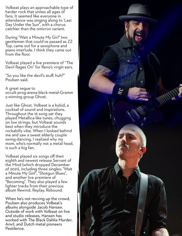 Rock On Magazine - VOLBEAT Reno 4