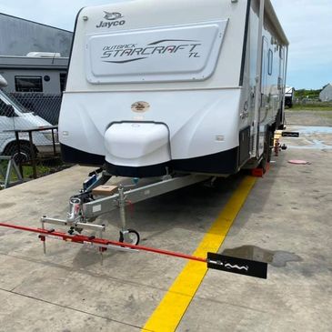 Caravan wheel alignment