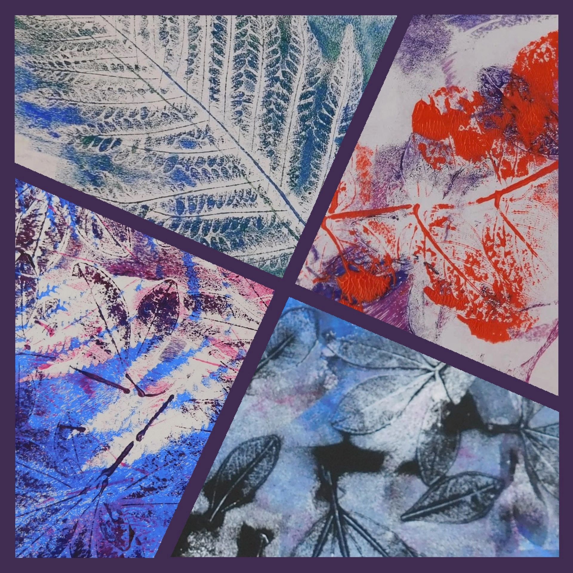 Leaf Printing by participants