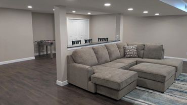 Remodeled basement