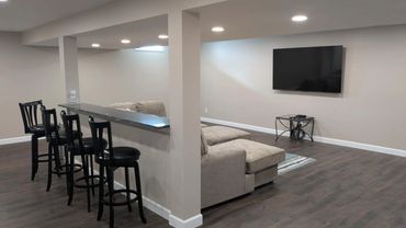 Remodeled basement