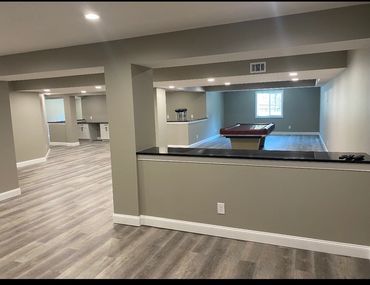 Remodeled basement