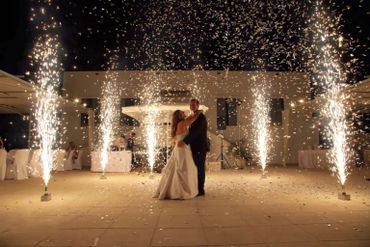 Wedding with Six Cold Sparklers.
