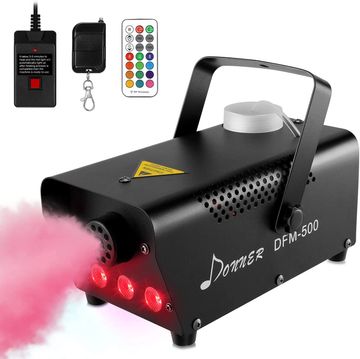 Donner DFM-500 Fog Machine with LED wash lights.