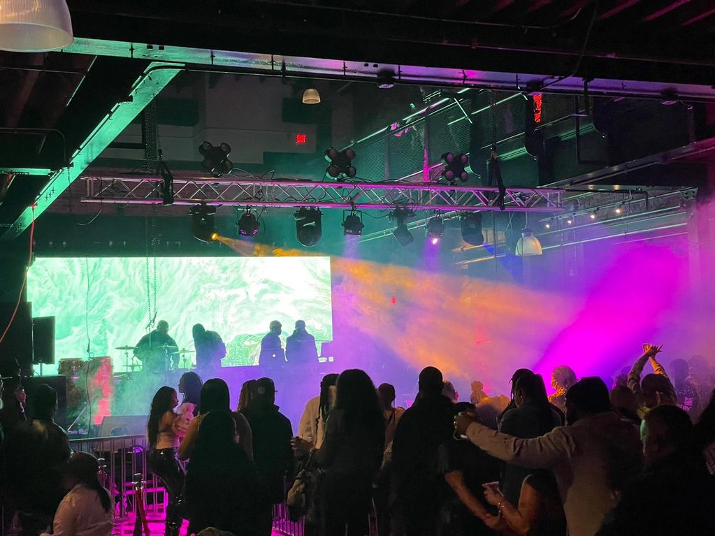 Ashanti Concert in Baltimore, MD Feb 2022 with all the lighting, sound, stage and video wall setup.