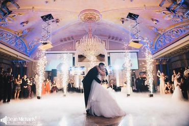 Wedding with Five Cold Sparklers and Dancing on the Clouds.