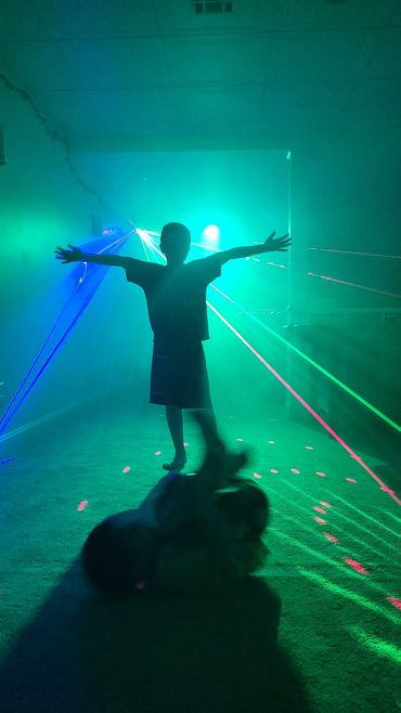 Laser and Fog Machine Example