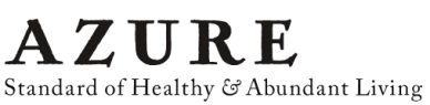 Logo for Azure with tagline about healthy living.