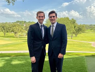 Owners of San Antonio Home Care Matt Johnson and Will Anthony at the San Antonio Country Club