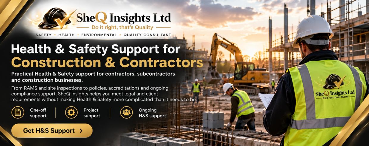 Health & Safety support for construction by SheQ Insights Ltd.