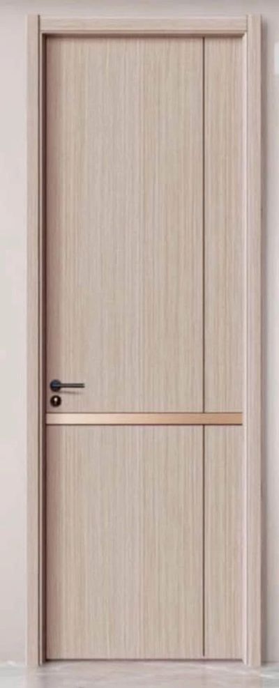 Modern wooden door with a minimalistic design.