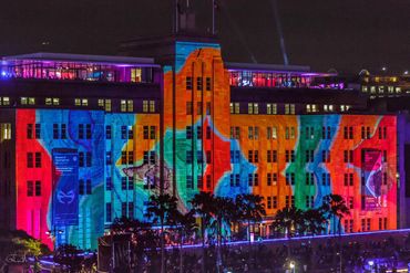 Julia Gorman VIVID Sydney light colour Museum of Contemporary Art Circular Key contemporary art