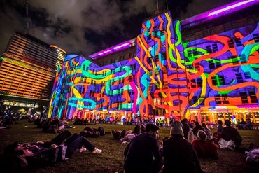 Julia Gorman VIVID Sydney light colour Museum of Contemporary Art Circular Key contemporary art