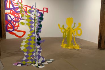 Julia Gorman contemporary art sculpture painted aluminium wall drawing colour Artspace Sydney