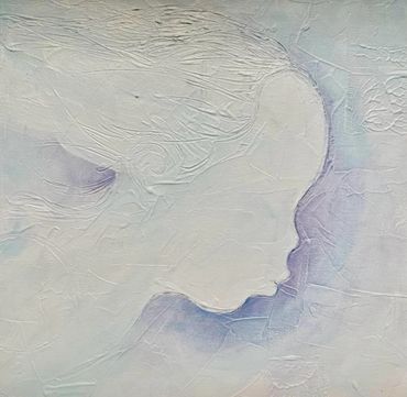 ESPACIO DE PAZ II
Acrílico sobre lienzo
Tamaño 36 x 36 cm
Año 2025
Serie “Mujeres del viento…”