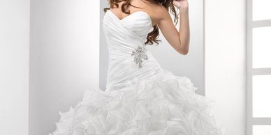 wedding dress, wedding gown