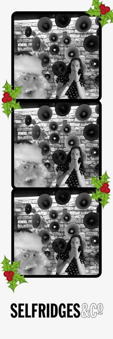 Christmas photo booth hire print out example