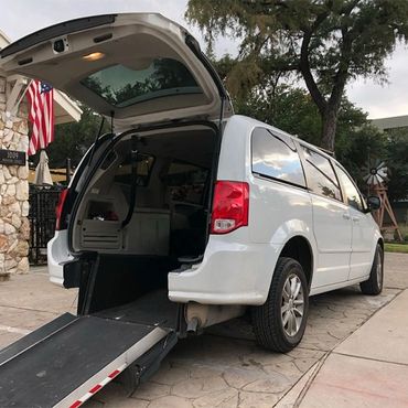 Wheelchair transport van accessible van for non emergency medical transport.
