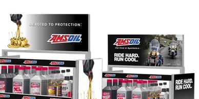 Amsoil Synthetic Oil Display Stand