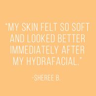 TESTIMONIAL FOR HYDRAFACIAL