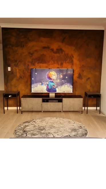 Rust effect feature wall - bankstown