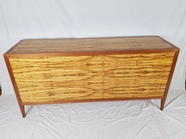 Chen chen sapele media console cabinet