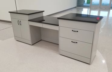 church desk custom black granite tops