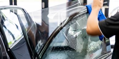 Professional tinting car window
