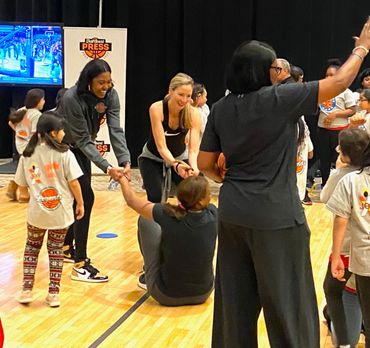 NBA All-Star 2020 Full Court Press Basketball Clinic on my birthday!!! I needed help getting up!