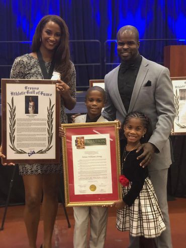 After Accepting my Fresno Athletic Hall of Fame Award. November, 2019.