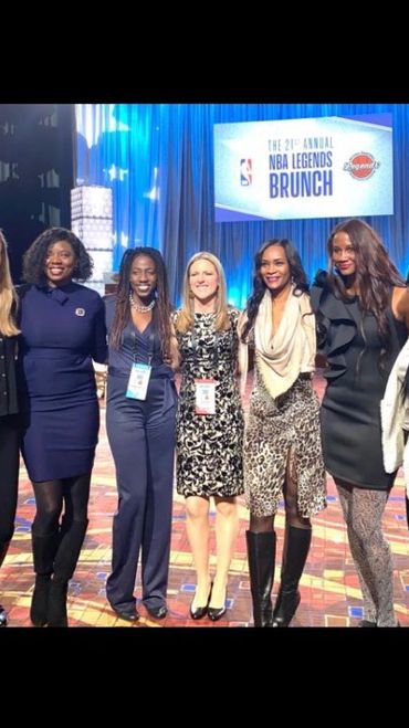 My girls! 
NBA All Star 2020- NBA Legends Brunch.